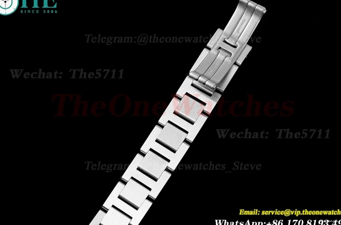 Cartier AF SS Ballon Quartz 33mm Dia De SS Bleu White 0131